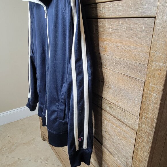 Champion Notre Dame Blue Zip Up Jacket Mens XL Vintage - Picture 8 of 8